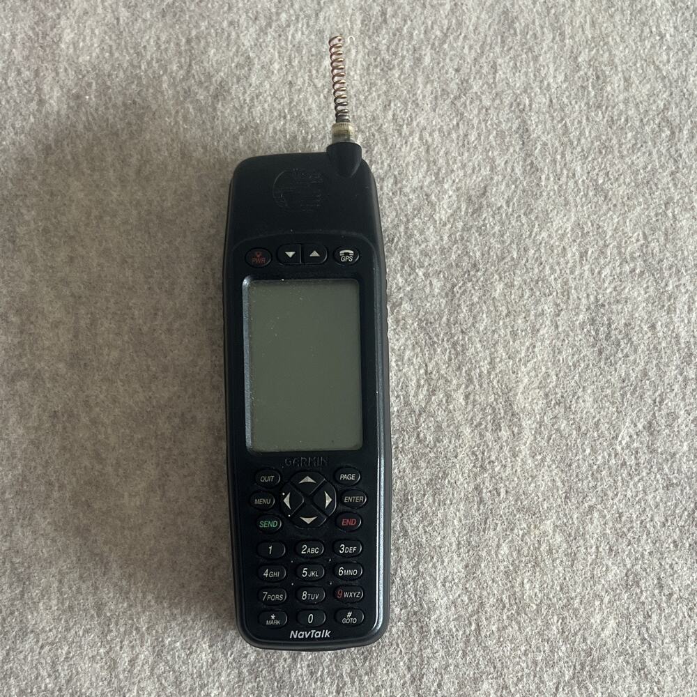 Garmin NavTalk Bar Phone/Communicator Black Unlocked Android w/ Antenna Battery